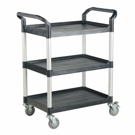 VESTIL Commercial Cart, 43x20, 3Shelf, No Panels, Steel, 3 Shelves, 550 lb CSC-L